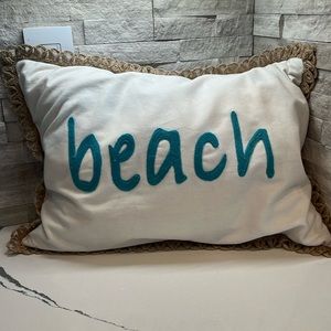 Pillow Set (two) Beach 20” x 13”
